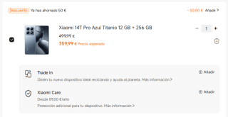 Xiaomi 14T Pro 5G de 12GB/256GB por 359,99€