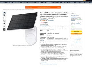 Panel Solar Compatible Cámaras de Vigilancia Exterior por solo 13,99€