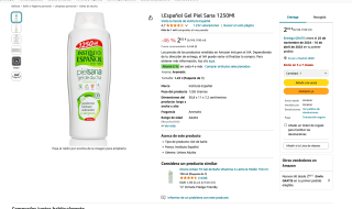 I.Español Gel Piel Sana 1250ml por solo 2,02€