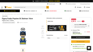 Figura Funko Popsies DC Batman 18cm por 3,30€