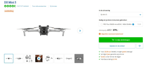 DJI Mini 3 Drone nu voor 379 bij coolblue