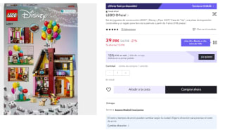 LEGO Disney y Pixar Casa de “Up” de 598 Piezas por 27,98€.