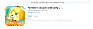 Animal Crossing: Pocket Camp Complete para iOS y Android