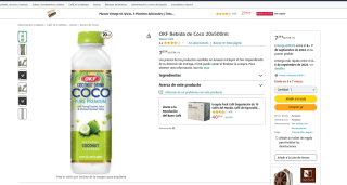 OKF Bebida de Coco 20x500ml por solo 7,29€