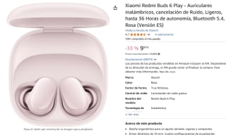 Auriculares Xiaomi Redmi Buds 6 Play por 9,99€