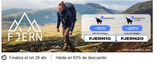Hasta 20% descuento desde Private Sport en marca Jfern