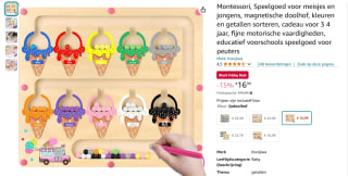 Montessori magnetisch doolhof voor €16,99 bij Amazon