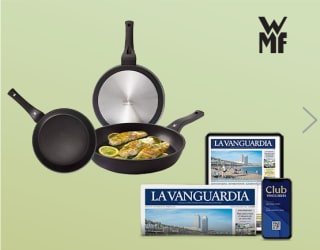 3 sartenes WMF de regalo por suscribirte un mesa al periódico La Vanguardia