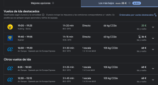 Vuelos Bilbao - Sevilla desde 25€