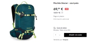 Mochila Kilpi Glacier por 69.99€