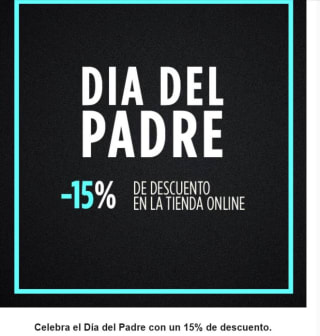 15% descuento por el día del padre en perfumerias Regia
