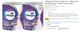Pack 4 rollos Colhogar Pro-Expert Jumbo por 13.17€