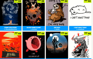 Diverse Qwertee shirts voor €4