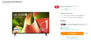 LG B4 OLED55B46LA - 55 inch - 4K OLED - 2024 voor €749 bij Art and Craft
