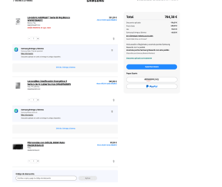 Lavavajillas Samsung + Lavadora + Microondas por solo 784,38€