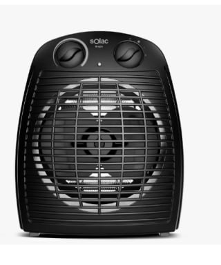 Calefactor Eléctrico Solac de 2000W con 2 intensidades, ventilador y emisor térmico. Protector sobrecalentamiento, termostato, asa transporte por 13.29€