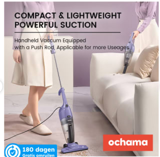 Ochama TC-20J 2-in-1 Steelstofzuiger voor €19,99 bij Ochama