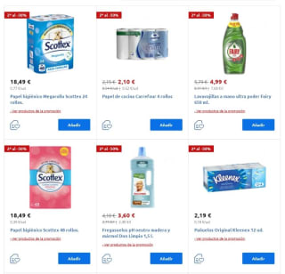 Segunda Unidad de 50% de Descuento en Carrefour.