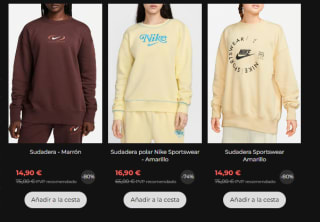 Rebajas hasta 80% descuento Nike ropa y calzado precios de locura