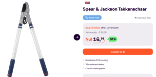 Spear & Jackson takkenschaar voor €16,95bij Ibood