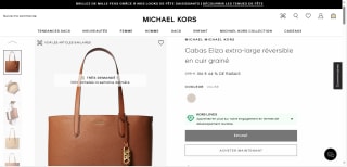 Sac Cabas Eliza extra-large réversible MICHAEL KORS à 106 €