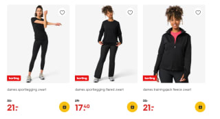 Sportkleding en -bh's 40% korting bij de Hema