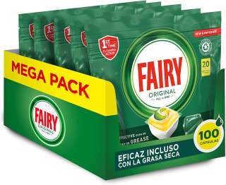 100 cápsulas Fairy Original All in One por 17,96€