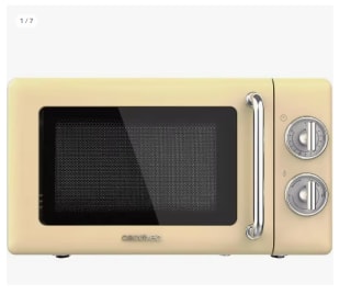 ProClean 3010 Retro Yellow Microondas mecánico de 20 L y 700 W. por 55.1€ (Cuenta Nueva 43.1€)