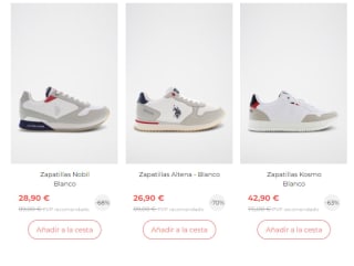 Zapatillas US Polo desde solo 26,90€
