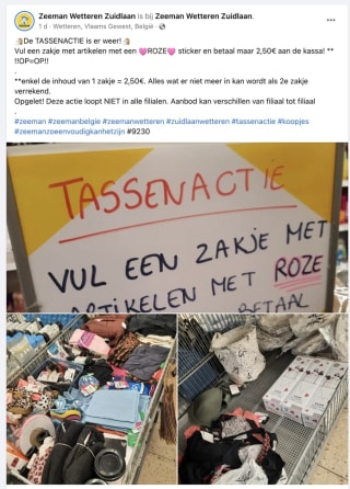 Zeeman tassenactie start op 07 februari