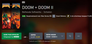 DOOM + DOOM II voor €3,99 in de Xbox store