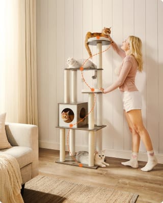 Feandrea Houten Krabpaal 165cm hoog voor €59,99 bij Amazon