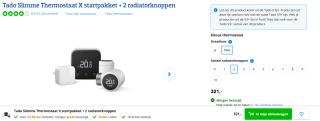 Tado Slimme Thermostaat X Multi-Zone Bedraad (uitbreiding) voor €208 bij Coolblue