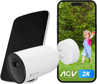 EZVIZ CB3 Kit Cámara de Vigilancia WiFi Exterior con Panel Solar y Resolución 2K por solo 55,99€
