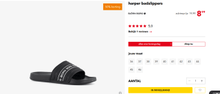 Bjorn Borg Harper badslippers voor €8,99 bij Scapino