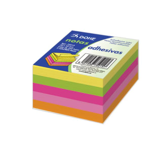 Notas Adhesivas Cuadradas Dohe 250 unidades 5x5 cm 5 Colores por 1,26€