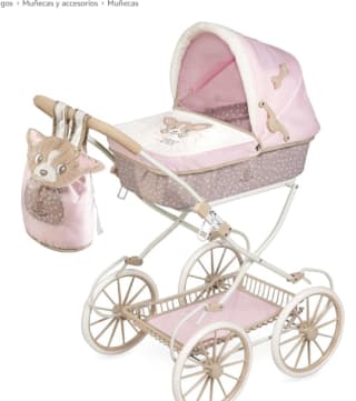 Coche de muñecas plegable did 81x42x81cm, incluye mochila marca De cuevas toys por 57,98€