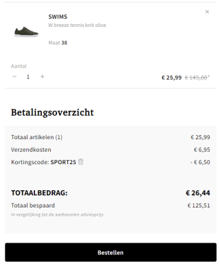 25% korting op alle items uit de sportcollectie van Otrium