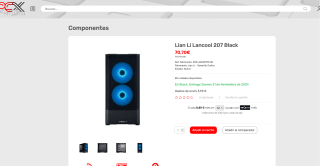 Caja Lian Li Lancool 207 PC ATX con 4 ventiladores por solo 70,70€