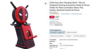 Cable Guys Ikon - Marvel - Deadpool Logo Light Up Telefoon & Controller Oplader voor €23,99 bij Amazon