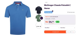 MCGREGOR Rf classic polo voor €34,95 bij Ibood