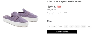 Zuecos para Mujer Vans Style 53 Mule Dx por 16.99€