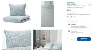 15% IKEA Family korting op geselecteerd bedtextiel bij IKEA