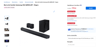 Barra de Sonido Samsung HW-Q990C/ZF + reembolso 250€ por 799€