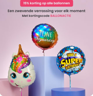 15% korting op ballonnen bij Hallmark