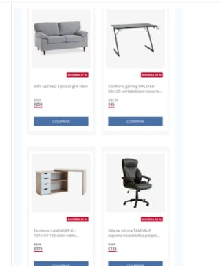 -20-50% descuento en Muebles de salón en Jysk.