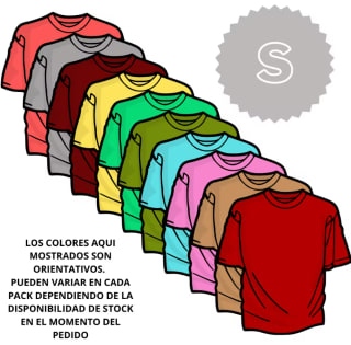 Pack 10 Camisetas Lisas 100% Algodón varios colores por 13,46€