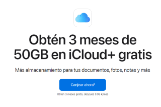 50GB gratis en iCloud durante 3 meses