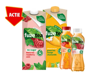 Fuze Tea Alle soorten4 verpakkingen 2+2 Gratis bij Jumbo