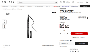 Delineador da KVD Beauty Tattoo Liner Trooper - R$ 82,50